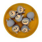 Silicone 3D Focal Beads Bunny Faces LaBuB Head Multi Color 20pcs 10