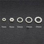 Plastic Circle Spacer Beads 7mm 9mm 12mm 14mm 15mm Imitation Pearl 100pcs 2