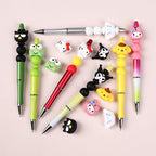 Silicone 3D Focal Beads Sanrio Avatar Smiling Faces Mixed Set 20pcs 6