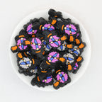 Halloween Broomstick Dwarf Silicone Focal Beads 20pcs 2