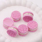 UV Plating Oreo Biscuit Resin Beads 12x23mm Glossy Multicolor 50pcs 4
