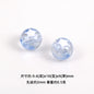 Star Pattern 10mm Acrylic Round Beads Shiny Surface 20pcs 4