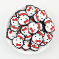 Christmas Kitty Silicone Focal Beads 20 pcs 2