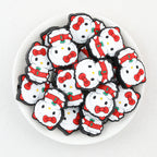 Christmas Kitty Silicone Focal Beads 20 pcs 2