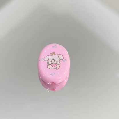 Oval Acrylic Beads 23mm Cartoon Kite Pattern Pastel Colors 10pcs 3