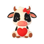 Silicone 3D Focal Beads Valentine Animal Love Holding Heart 20pcs 10