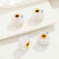 Fabric Glitter Sequin Spacer Beads 16mm 50pcs 6