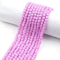 Cube Clay Beads 6mm Solid Color Polymer Matte Finish 10strands 16
