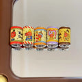Painted Beverage Bottle Acrylic Beads 21mm Twinkl Pattern 10pcs