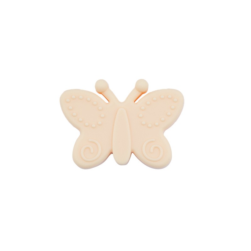 Silicone Focal Beads Butterfly Embossed Wings 20pcs 21