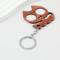 Cat Shaped Self Defense Keychain Survival Finger Clasp Compact