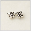 Butterfly Metal Beads 6.3x5.4mm Vintage Chubby Antique Silver 100pcs 2