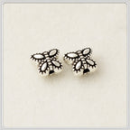 Butterfly Metal Beads 6.3x5.4mm Vintage Chubby Antique Silver 100pcs 2