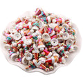 UV Plating Christmas Hat Snowflake Acrylic Beads Red Electroplated