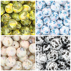15mm Printed Silicone Beads Cartoon Character Designs 50pcs