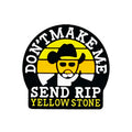 Don't Make Me Send Rip Yellow Stone Silicone Focal Beads 20pcs