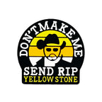 Don't Make Me Send Rip Yellow Stone Silicone Focal Beads 20pcs