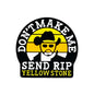Don't Make Me Send Rip Yellow Stone Silicone Focal Beads 20pcs
