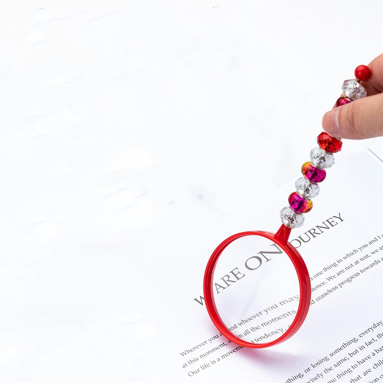 Beadable Magnifiers Handheld Solid Color