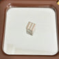 Striped Square Acrylic Beads 14mm Light Pastel Colors 10pcs 3