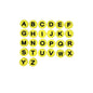 15mm Silicone Letter Beads Flat 7 Color Alphabet Mix A-Z 26pcs 6
