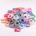Deep UV Color Plated Solid Color Mickey Ring Head Acrylic Beads 2pcs 2
