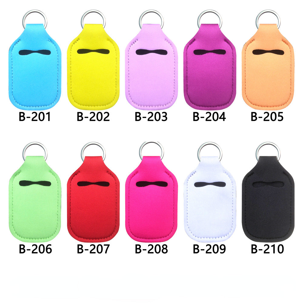 Neoprene Sanitizer Chapstick Holder Wrist Strap Keychain 10pcs
