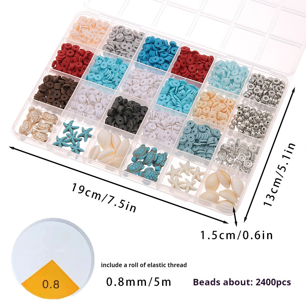 Heishi Clay Beads 6mm Polymer Colorful Matte Doughnut 1 Strand 4