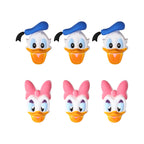 Silicone 3D Focal Beads Disney Donald Duck Daisy Side Profile 20pcs 8