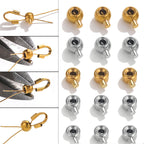 Stainless Steel Crimp Metal Beads 3mm 3.5mm Pressure Cooker Shape 20pcs