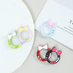 Zinc Alloy Bow Trigger Keyrings 27mm Baking Painted 6pcs 3
