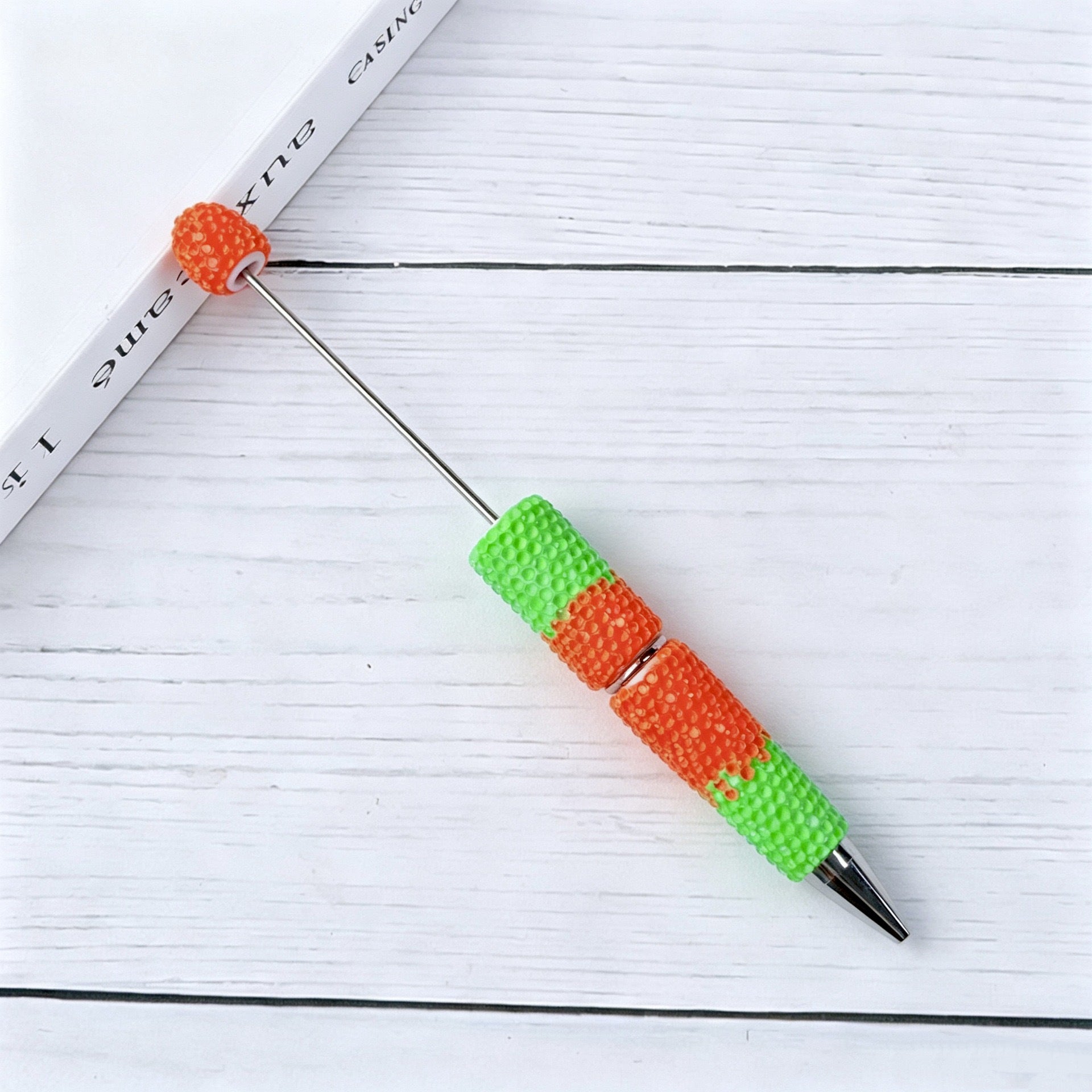 Gradient Candy Color Beadable Pen with Full Rhinestones 15