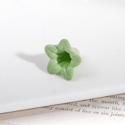 Bellflower Shaped Acrylic Beads 12x17x17mm and 21x28x28mm 50pcs 12