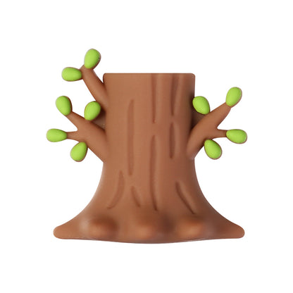 Silicone 3D Green Tree and Potted Plant Focal Beads 20pcs 14