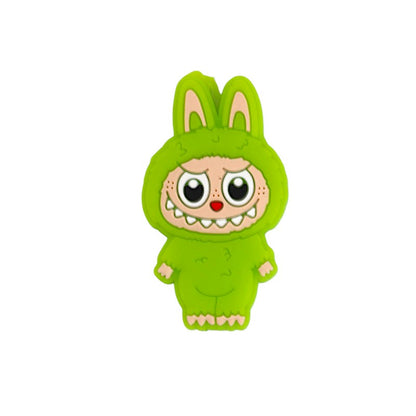 Silicone Focal Beads Bunny Characters Standing Upright 20pcs 9