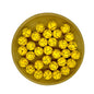 15mm Silicone Beads Crackle Printed Multi Color 50pcs 12