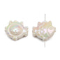 Painted Cat Fish Acrylic Beads 26x22mm Glossy Iridescent 8pcs 8