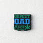 Silicone Focal Beads Dad Theme Legendary Dad Best Ever 20pcs