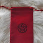 Tarot Card Velvet Drawstring Bags Celestial Esoteric Design 5pcs 18x11.5cm 18