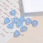 Transparent Heart Acrylic Beads 18x20mm Quilted Pastel 10pcs 11