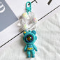 Acrylic Spaceman Beaded Keychain Colorful Astronaut Charm 9