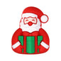 Silicone 3D Focal Beads Christmas Gingerbread Man Santa Claus Gift 20pcs 16