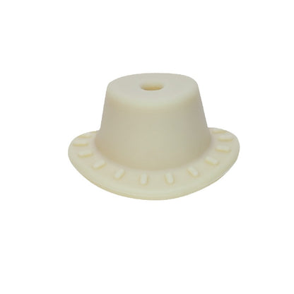 Silicone Focal Beads Cowboy Hat Embossed Brim Matte Colors 20pcs 10