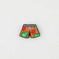 Summer Style Silicone Focal Beads Tropical Shorts Pattern 20pcs - Orange
