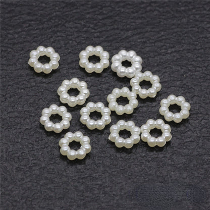 Plastic Circle Spacer Beads 7mm 9mm 12mm 14mm 15mm Imitation Pearl 100pcs 3