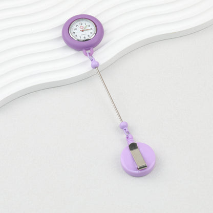 Beadable Pocket Watch Glow In The Dark Silicone Case Easy Pull Buckle