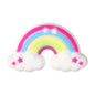 Silicone 3D Focal Beads Smiling Sun Rainbow Flowers Holding Flower Charm 20Pcs 12