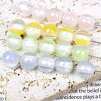 Iridescent Cat Eye Round Resin Beads 10 12 16mm 50pcs 2