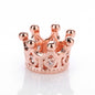 Copper Crown Spacer Beads 10.8x7.2mm Inlaid with Zircon 10pcs 3