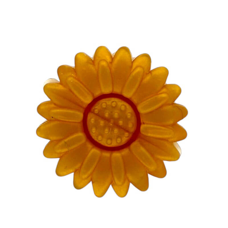 Silicone Focal Beads Daisy Sunflower Rounded Center 20pcs 8
